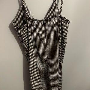 Black and White Checkered Windsor Dress size small